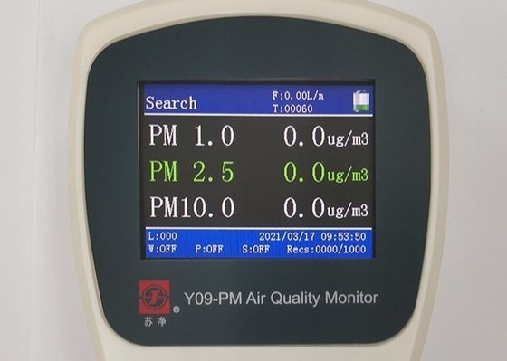 moniteur extérieur Y09-PM PM1.0 PM2.5 de qualité de l'air de compteur des particules 10W