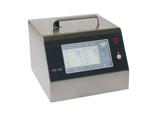acheter Écoulement du compteur 50LPM de particules de poussière du laser Y09-350 avec l'écran de la couleur 7inch online manufacture