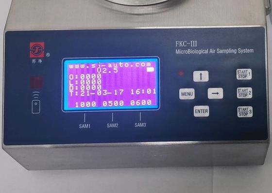 Un bon prix. Échantillonneur microbien viable SU316L 0.38m/S d'air de Cleanroom en ligne